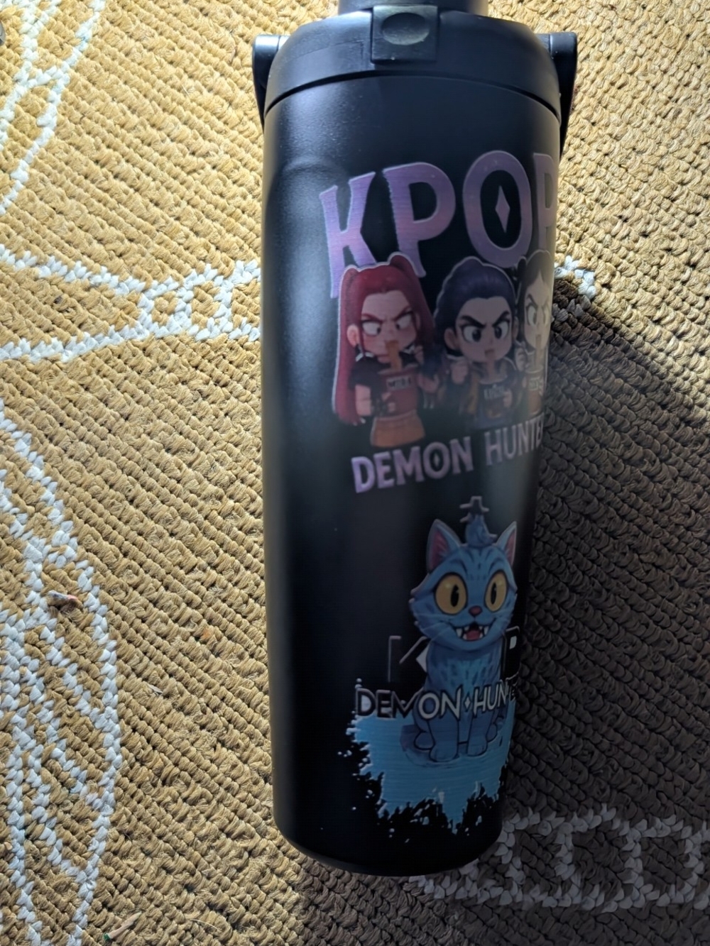 Black K-Pop Demon Hunter  Water Bottle